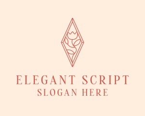 Elegant Tulip Flower logo design