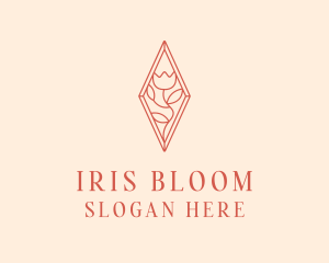 Elegant Tulip Flower logo design