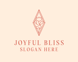 Elegant Tulip Flower logo design