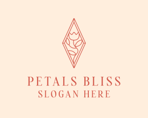 Elegant Tulip Flower logo design