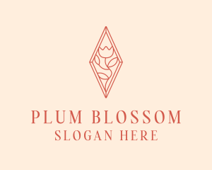 Elegant Tulip Flower logo design