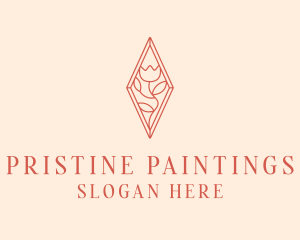 Elegant Tulip Flower logo design