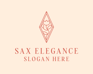 Elegant Tulip Flower logo design