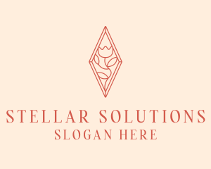 Elegant Tulip Flower logo design