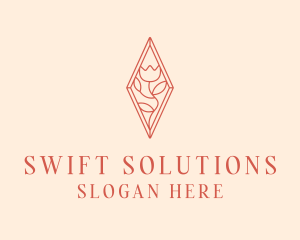 Elegant Tulip Flower logo design