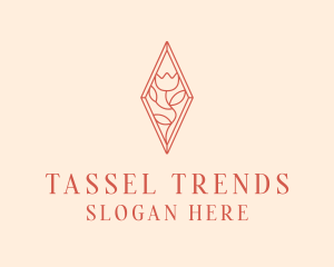 Elegant Tulip Flower logo design