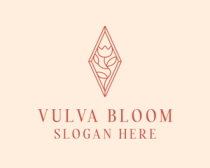 Elegant Tulip Flower logo design