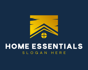 Home Roofing Real Estate logo design