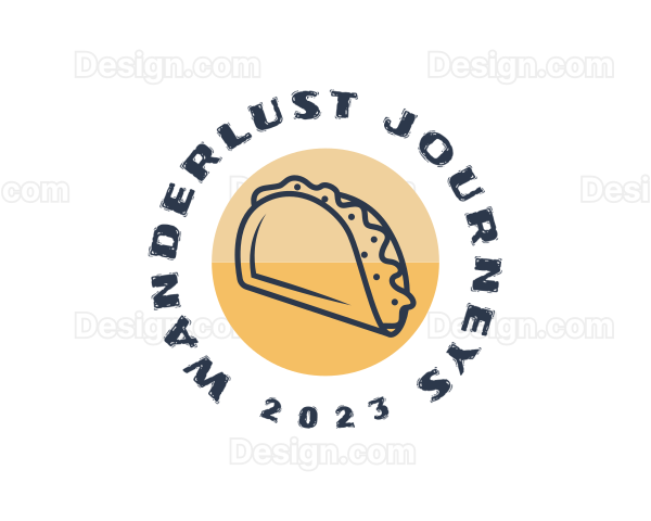 Mexican Dish Taco Logo