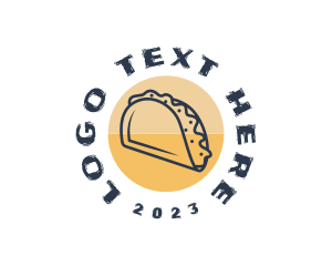 Mexican Dish Taco  Logo