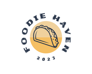 Mexican Dish Taco  logo design