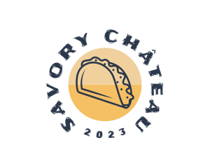 Mexican Dish Taco  logo design