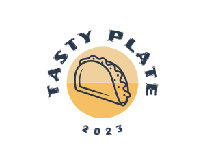 Mexican Dish Taco  logo design