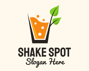 Organic Sparkling Orange Drink logo design