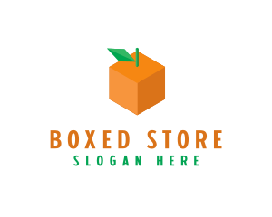 Orange Cube Box logo design