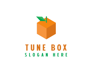 Orange Cube Box logo design