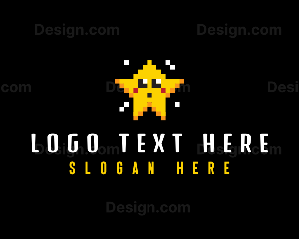 Pixel Gaming Star Logo