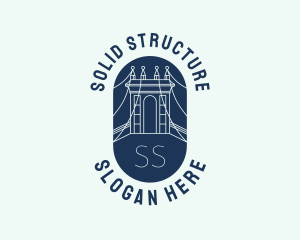 Brooklyn Bridge Structure logo design