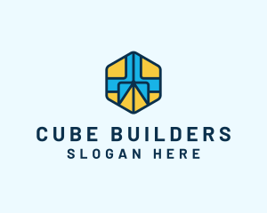 Marketing Cube Pattern logo design