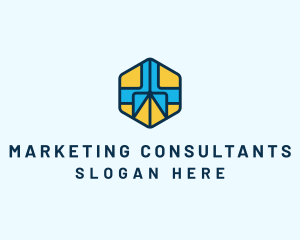 Marketing Cube Pattern logo design