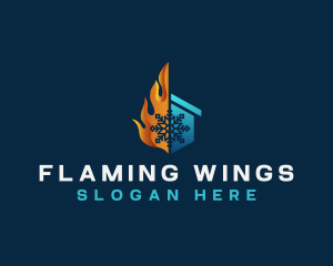 Ice Fire Home logo design