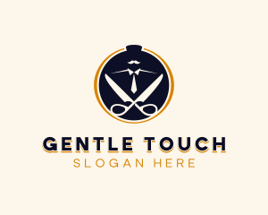 Gentleman Barber Scissor Logo