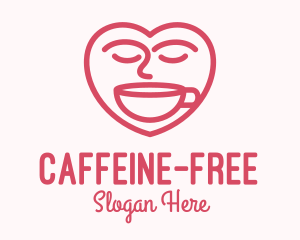 Pink Coffee Lover logo design