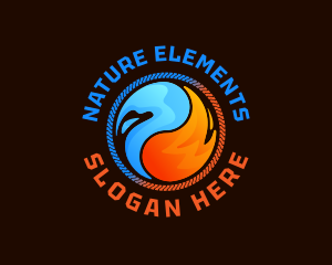 Fire Water Thermal logo design