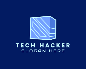 Cyber Tech Cube logo design