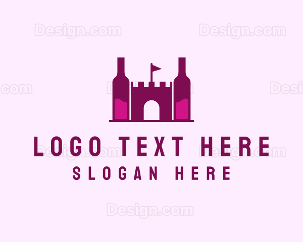 Wine Bottle Castle Logo