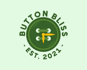 Button Clock Badge logo design