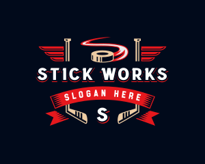 Hockey Puck Sports logo design