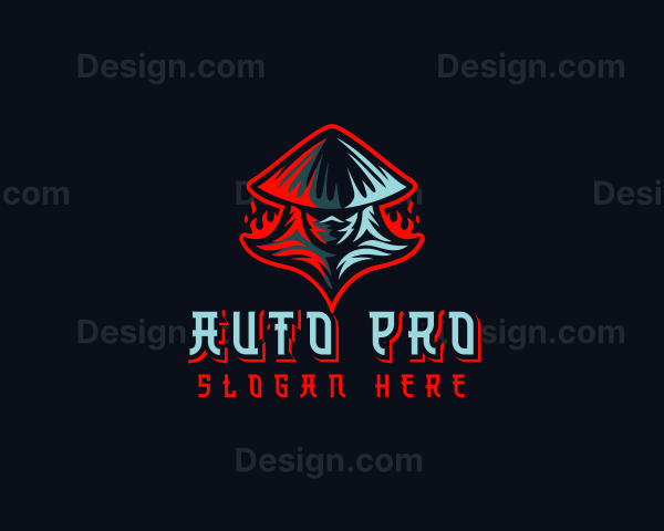 Ninja Assassin Warrior Gaming Logo