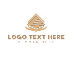 Hand Flooring Pattern Logo