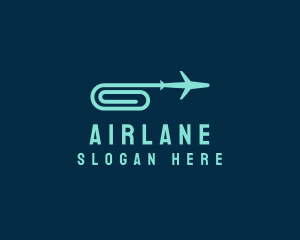 Paper Clip Airplane logo