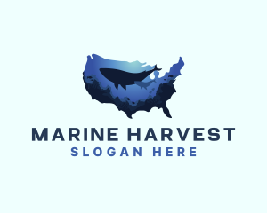 America Ocean Whale logo