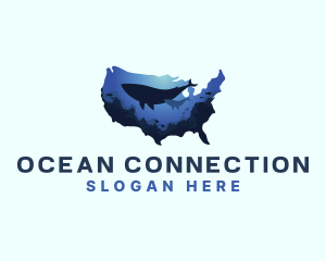America Ocean Whale logo