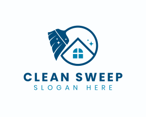 Broom Clean House logo design