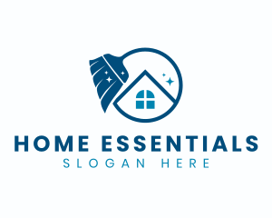 Broom Clean House logo design