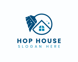 Broom Clean House logo design