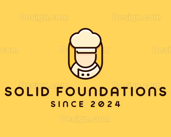 Pastry Chef Cook Logo