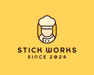 Pastry Chef Cook logo design