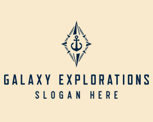 Travel Navigation Anchor logo design