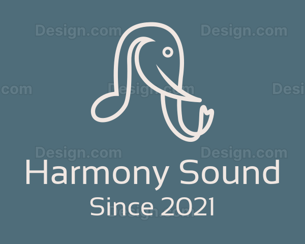 Elephant Music Note Logo