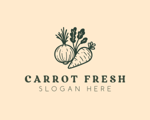 Farm Harvest Carrot logo design