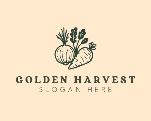 Farm Harvest Carrot logo design