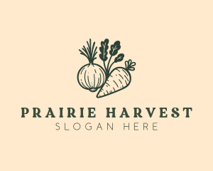 Farm Harvest Carrot logo design