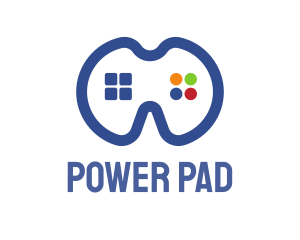 Blue Gamers Pad logo design