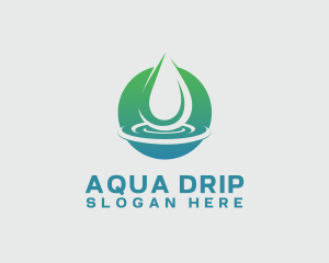 Aqua Nature Water logo design