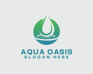 Aqua Nature Water logo design